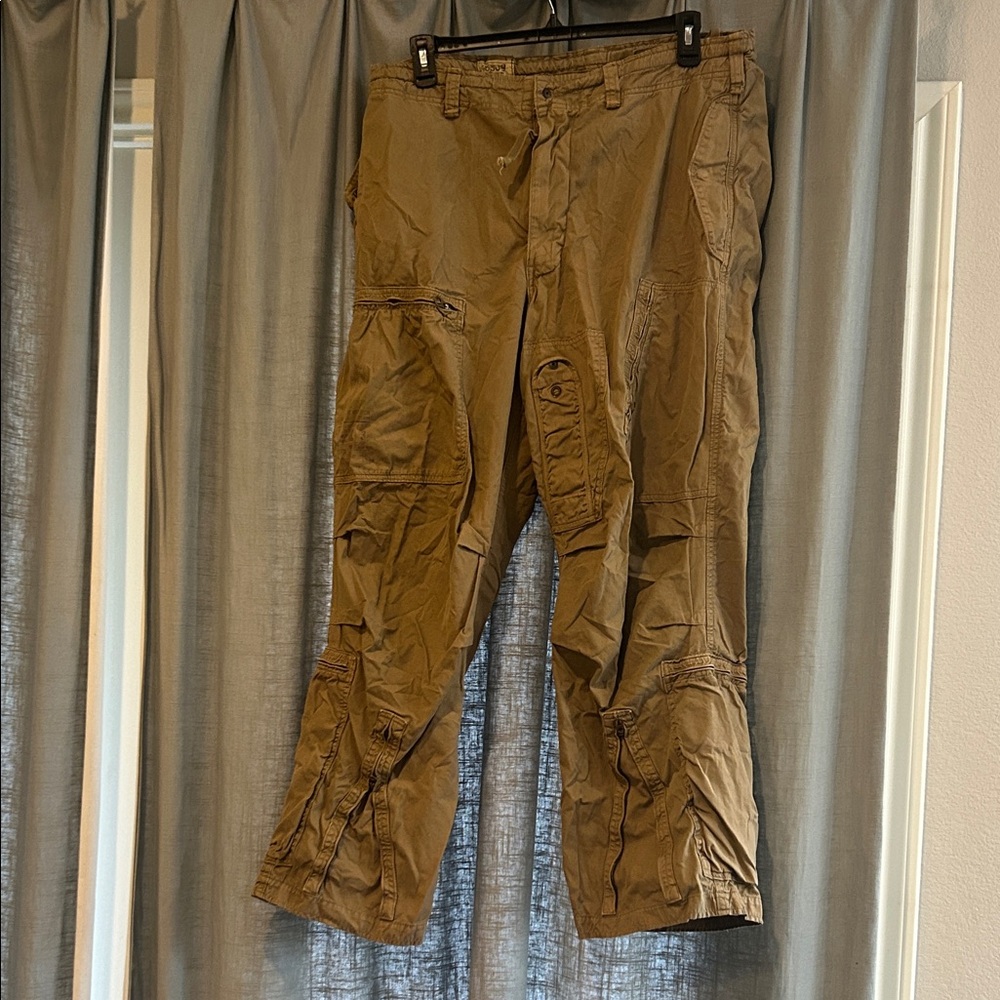 1990’s Vintage Abercrombie & Fitch Tan Cargo Pants